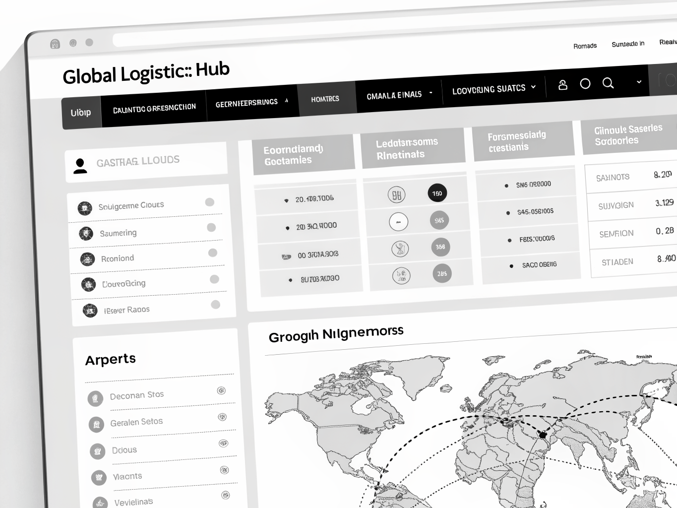 Global Logistics Portal - MOCKUP